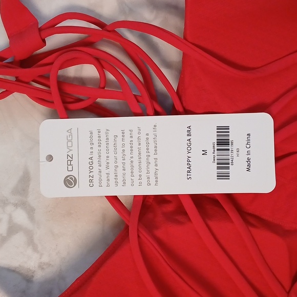 Aerie Vibrant Red Strappy Sports Bra - Picture 3 of 3